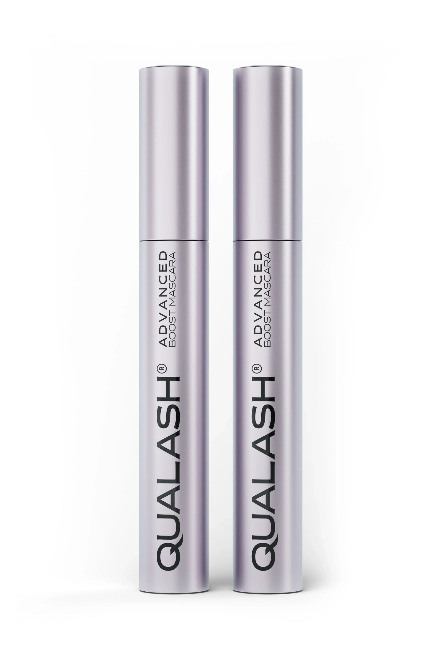 QUALASH Peptide Twins – Curl &amp; Volume Mascara &amp; Lash Separator – closed tubes front view